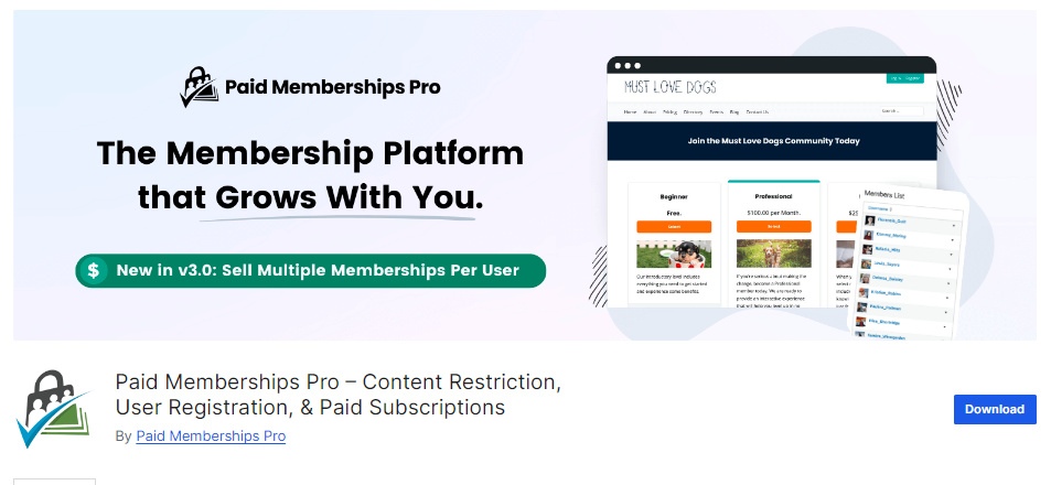 Paid Memberships Pro