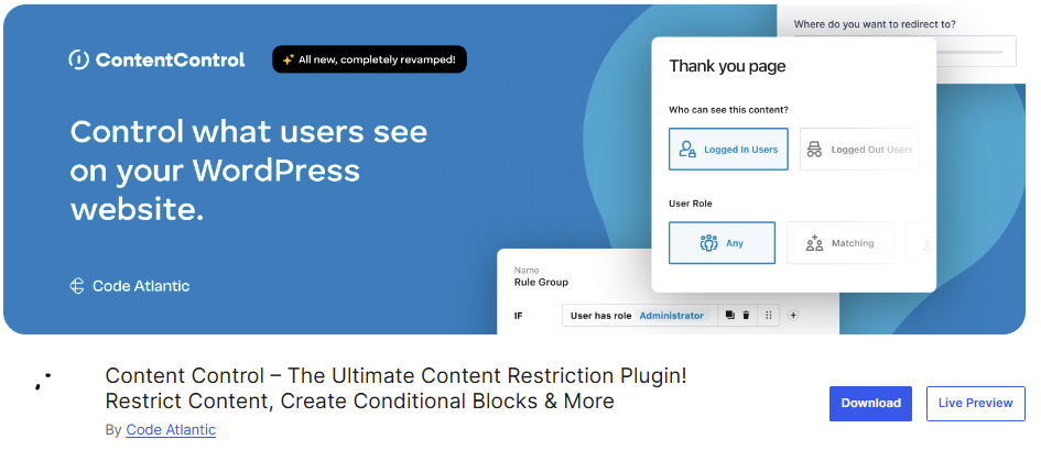 Content Control plugin